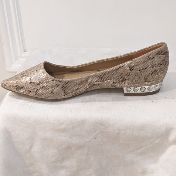 Snake print and jeweled flats - Picture 8 of 13